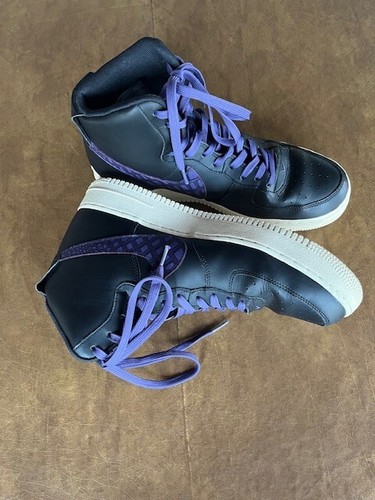 Men’s Nike Air Force 1 High Black Purple Size 12 - Imagen 6 de 7