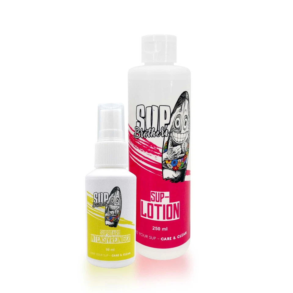 HANSE PRO SUP Brothers-Set: Intensiv-Reiniger & Lotion I SUP-Zubehör I Wassersport-Zubehör