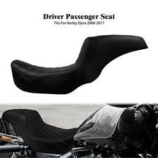 Driver Passenger Seat For Harley Dyna Street Bob Super Glide Low Rider 06-17