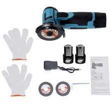 12V Mini Angle Grinder Polishing Machine Brushless Cordless Cutter w/ Battery US