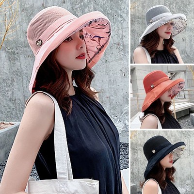 Foldable Sun Cap UV Protection Beach Cap Summer Sunshade Hat