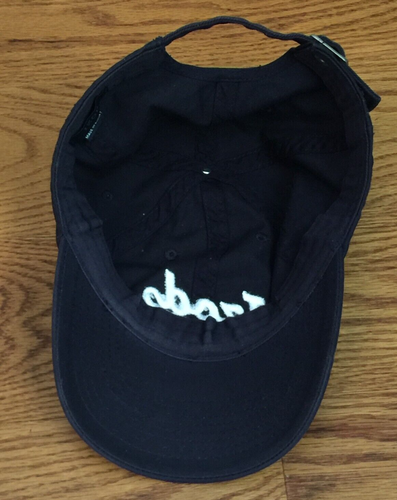 IZOD BASEBALL CAP HAT MENS BLUE WHITE LOGO STRAPBACK ADJUSTABLE 100% COTTON - Picture 6 of 13