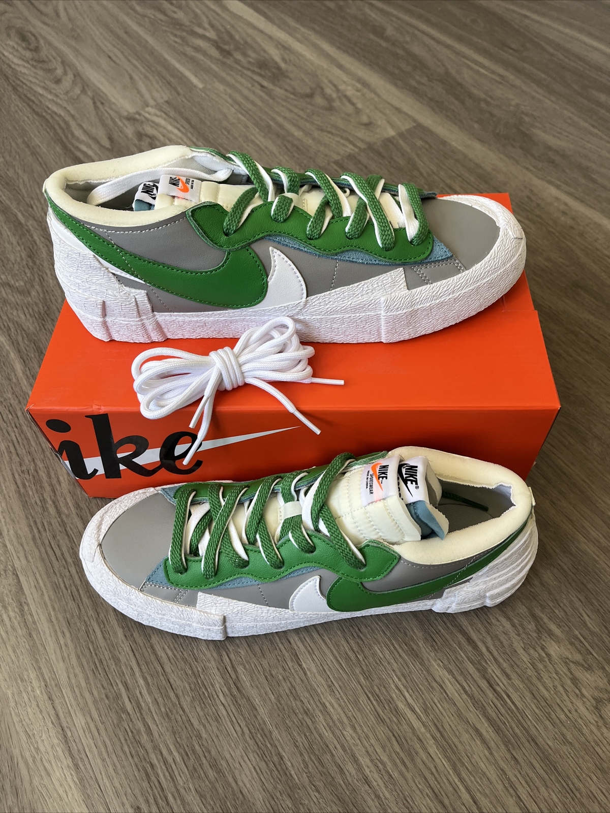 SACAI X NIKE Nike Blazer Low x Sacai verde classico. Taglia 10 5