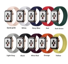 Solo Loop Elastic Belt Silicone Watch Band for Apple Watch iWatch 6 SE 5 4 3 2 1