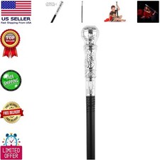 Versatile Silver Costume Cane   32" Adjustable Pimp  Magician Prop for Adults