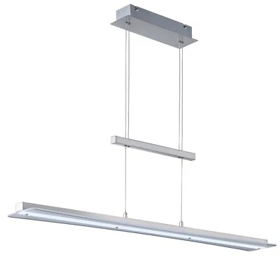 Reality Leuchten Smash LED-Pendelleuchte Hängeleuchte Nickelfarben - Bild 1 von 4