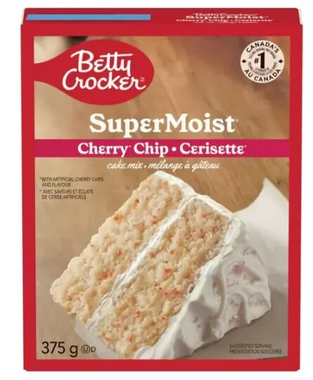 Betty Crocker Super Moist Cherry Chip Cake Mix, 375g | eBay