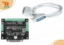 (US SHIP) 6 Axis DB25 Breakout Board Interface Adapter Cable of Mach3 software