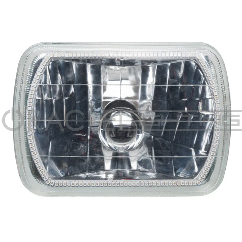 Oracle Lighting 7 x 6" Rectangular Headlight W / White Smd Halo Pre - Installed - Image 3 of 4