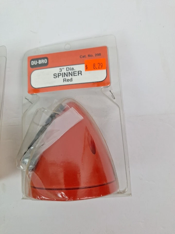 2 DUBRO 3" Spinners #298 Red & #299 Yellow, New in package - Image 3 of 4