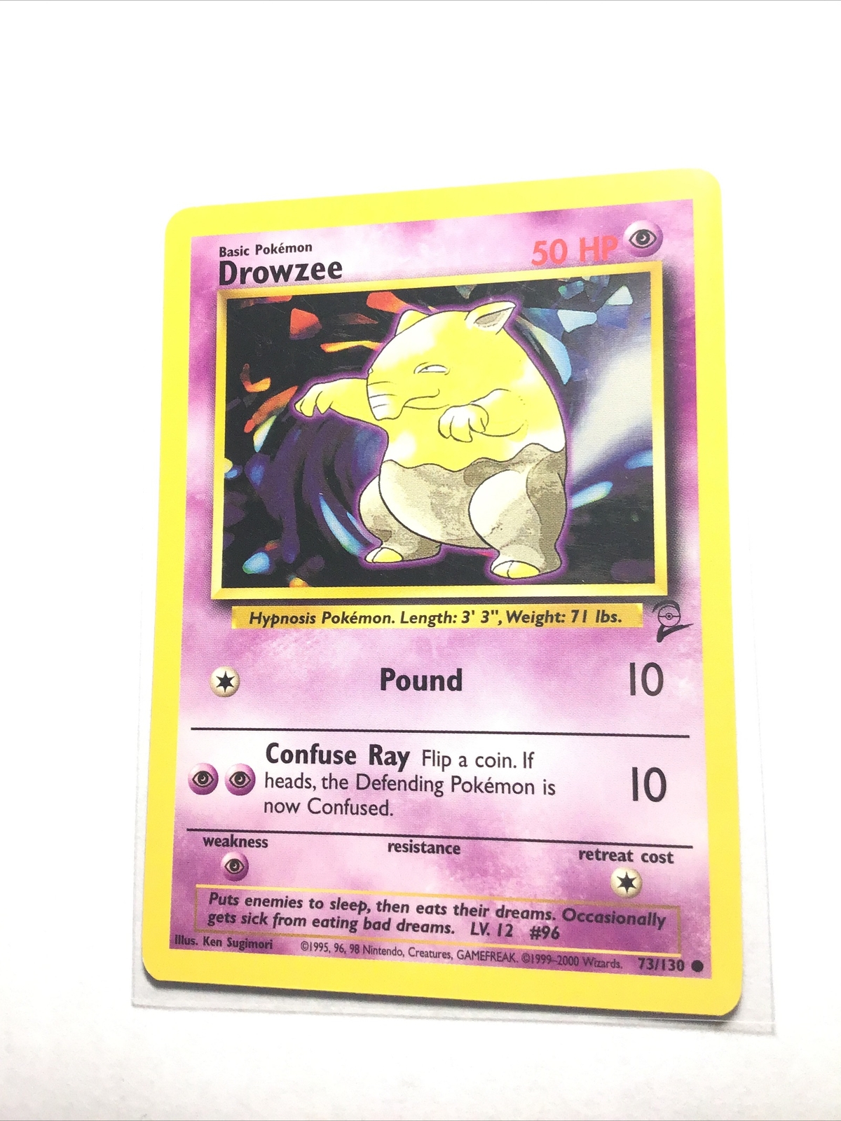 DROWZEE - 73/130 - Base Set 2 - Pokemon Card - PL