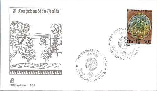 Italy FDC 1990 - The Lombards in Italy - Cividale del Friuli - F42160