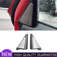 A Post Speaker Sticker Cover Trim Fit For Honda Civic 22-2023 11th Carbon Fiber