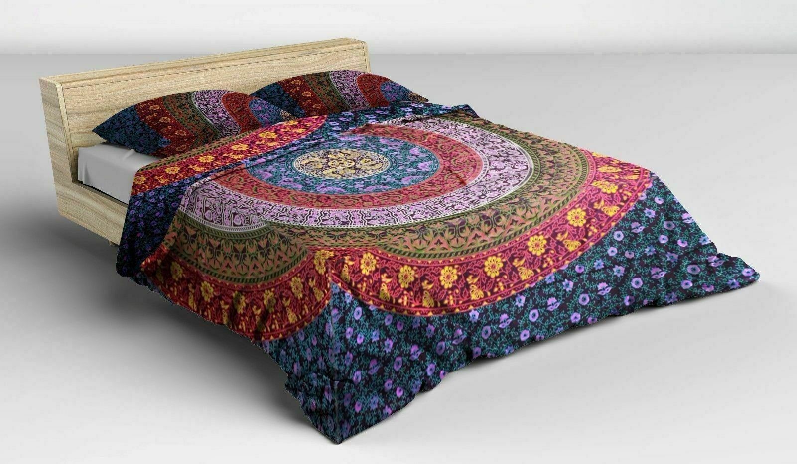 Duvet Cover Indian Mandala Doona Bedding Blanket Queen Quilt Cover Comforter Set-image