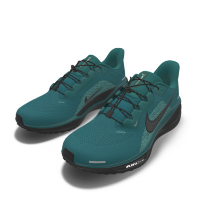 $215 NEW Mens NIKE Air Zoom Pegasus 41 Custom Teal Black Athletic Running Shoes