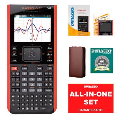 Taschenrechner TI NSP CX II T CAS + Schutztasche + Schutzfolie + Buch + Garantie