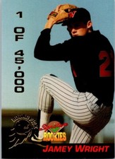 BASEBALL CARD  1994 SIGNATURE ROOKIE JAME JAMO WRIGHT NO714 