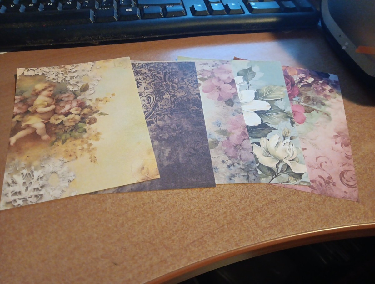 ジャンクジャーナル Old days 5 5X SHEETS NOSTALGIC/VINTAGE FOR SCRAPBOOKING/JOURNALS +/-