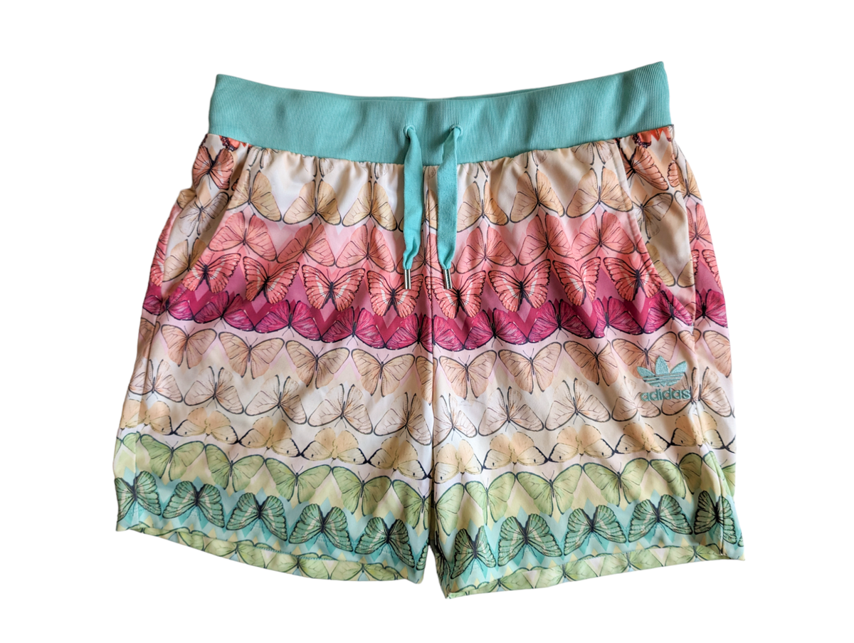 Adidas Originals Shorts Womens Size 12 Butterfly Pattern