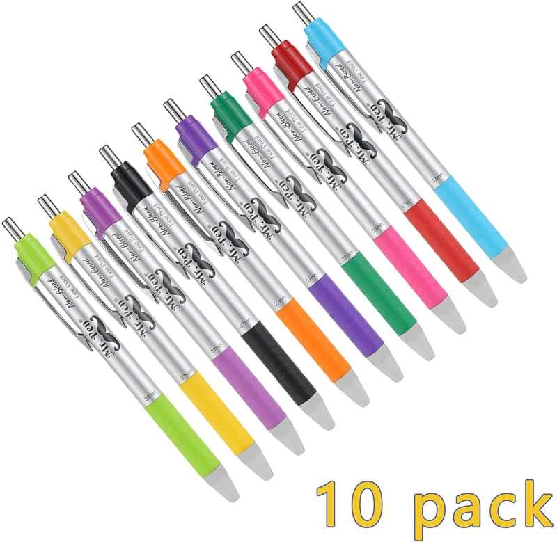 Mr. Pen Bible Pens, 10 Pack, Assorted Color Pens, Bible Pens No Bleed
