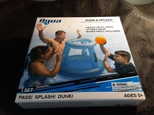 Dunk & Splash Inflatable Hoop and Basketball 