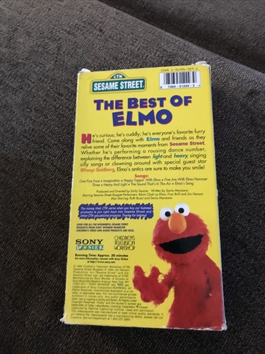 THE BEST OF ELMO Vhs Video Tape 1994 Sesame Street Muppets CTW Jim Henson GUC - Picture 4 of 12