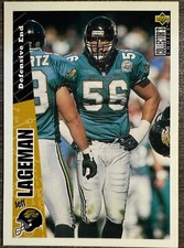 1996 UPPER DECK COLLECTOR'S CHOICE #121 JEFF LAGEMAN (JACKSONVILLE JAGUARS)