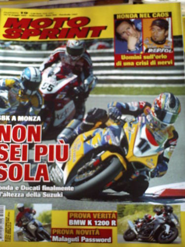 Motosprint 19 2005 Test BMW K 1200 R - Honda Ducati