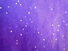 SEQUIN SPARKLE PURPLE GIFT WRAP TISSUE PAPER 10 SHEETS 20" x  20" EACH SHEET