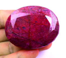 430.0 Ct Natural Huge Red Ruby AGL Certified Earth-Mined Oval Cut Loose Gemstone