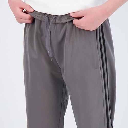 Real Essentials 3 Pack: Boys' Tricot Open Bottom Fleece-Lined Sweatpants LARGE - Picture 3 of 5