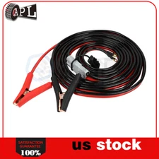 1500Amp 30FT 1 Gauge Heavy Duty Power Booster Jumper Cables With Connect Plugs