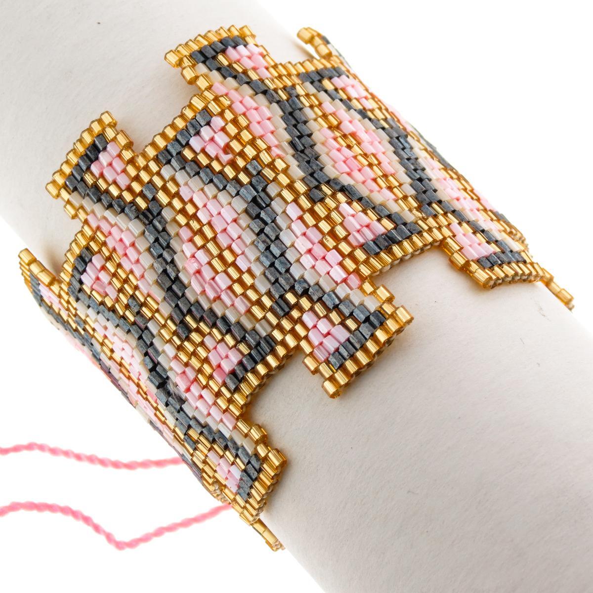 Choose Color,Patterned Drawstring Hand Beaded Beads Bracelet, 2