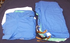 Lot x24 1980's Angelica Scrub Shirts Pants Blue Green White Albany Med Vintage