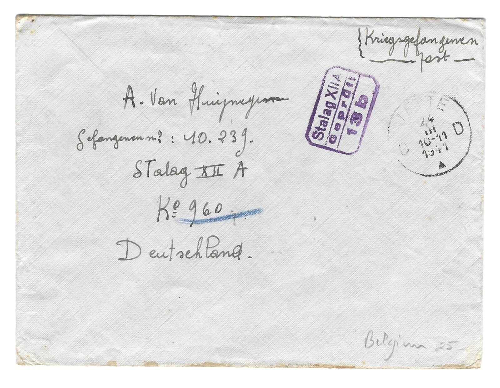 Estampillas de la Segunda Guerra Mundial usado belga y Colonias