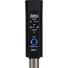 Talent BXR-1 XLR Bluetooth Audio Receiver with Rechargeable Battery and USB Cabl