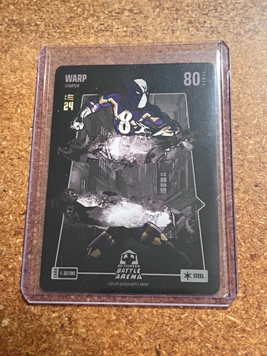 2024 Bo Jackson Battle Arena Warp Steel # S-38/100 Lamar Jackson 2024 NSCC