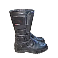 Sidi On Road Waterproof Motorcycle Boots Black Size 9.5 Mens Made in Italy