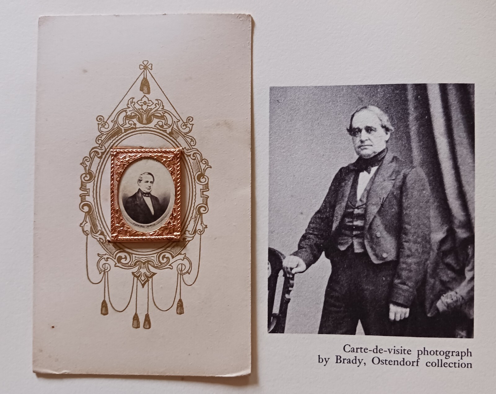 1860 Candidate Abraham Lincoln Running Mate CDVHANNIBAL HAMLIN