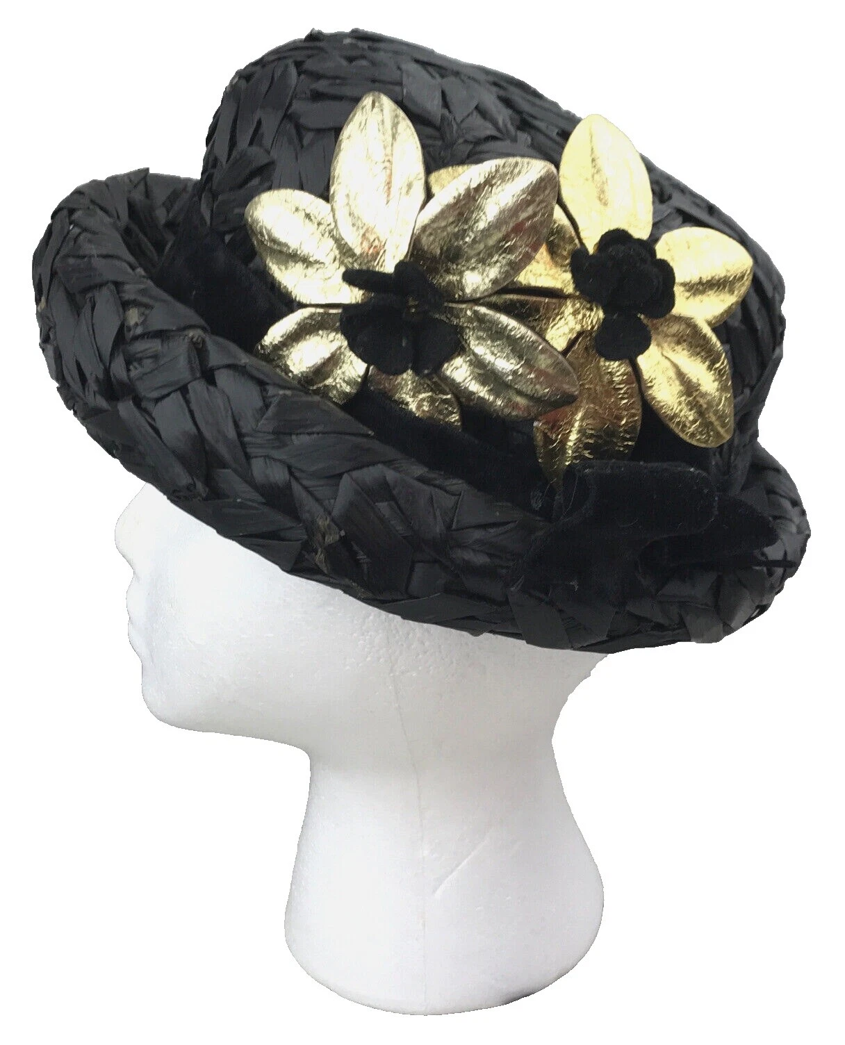 Sombreros vintage de terciopelo multicolor para Mujeres