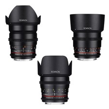 Rokinon Cine DS T1.5 Cine Lens Kit for Canon EF- 24mm  50mm  85mm