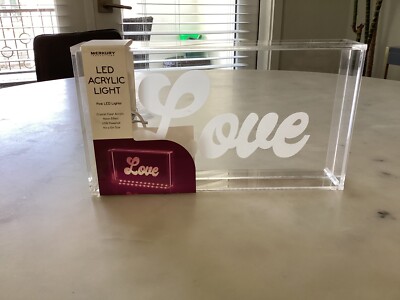 Tabletop Love Led Lighted Acrylic Sign