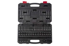 SUNEX TOOLS 1874 1/4" Drive SAE & Metric Master Impact Socket Set, 74 Pc. NEW