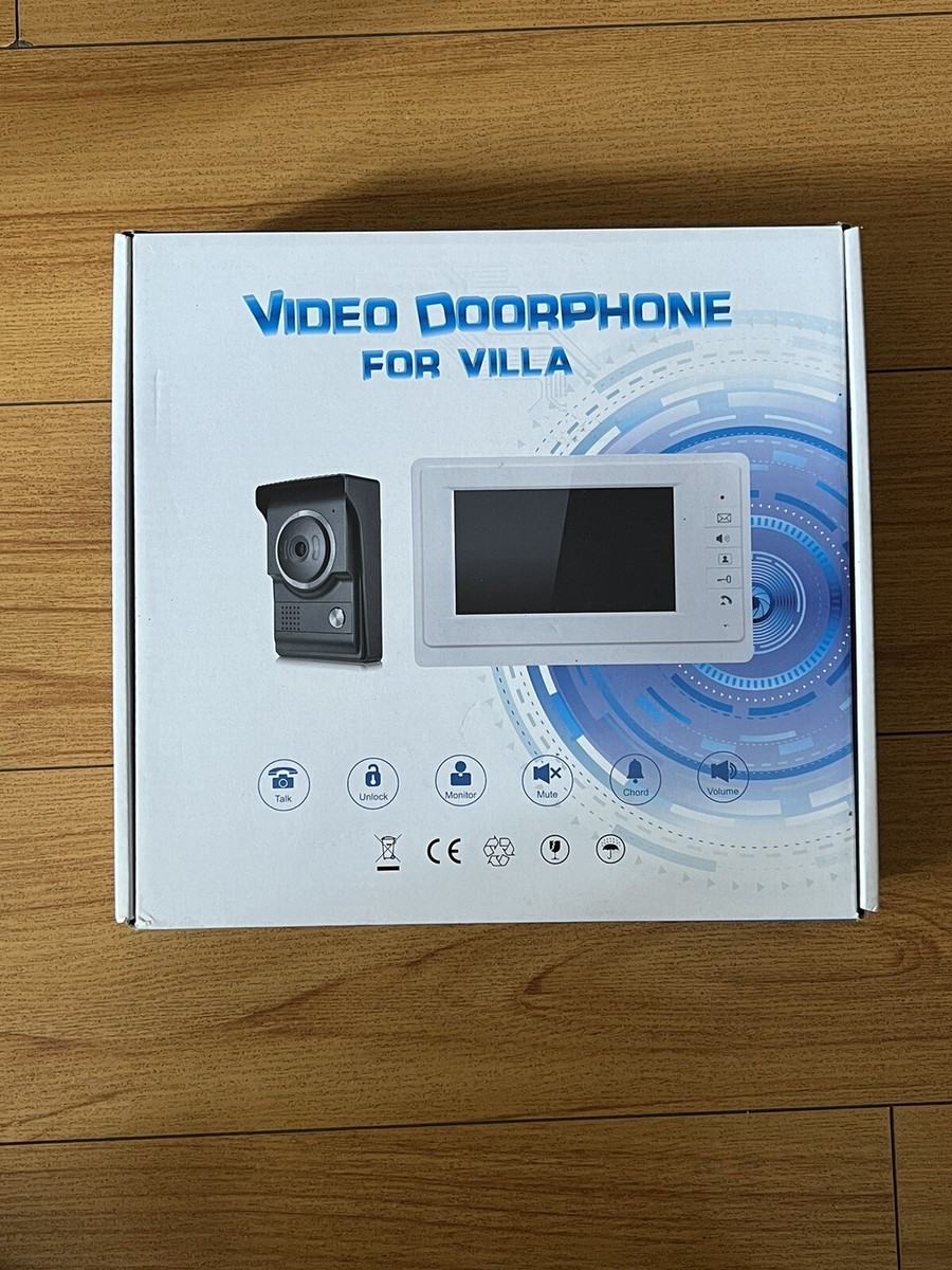 Wired Doorbell Camera AMOCAM Intercom System, Inches Monitor