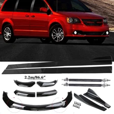 Front Bumper Lip Spoiler Side Skirts Rear Lip For Dodge Grand Caravan Glossy