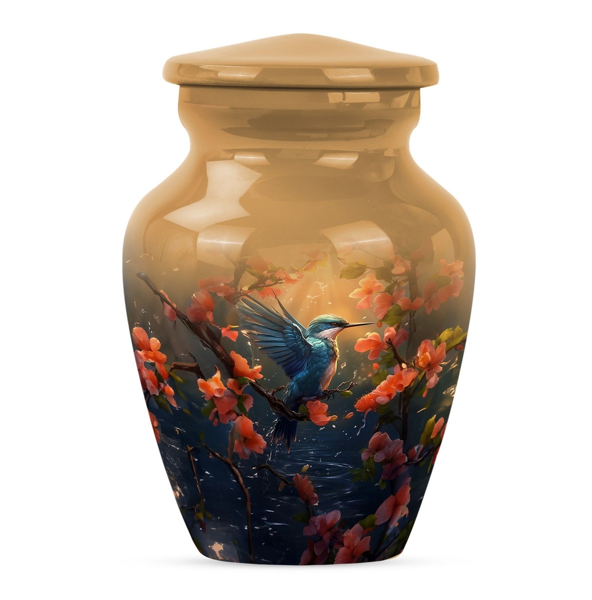 Eternity Flight: Humming Bird Memorial Urn For Adult Human