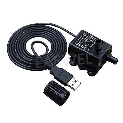 350L/H Mini Water Pump Brushless Motor Submersible Pool Aquarium DC 12V /5V USB 350L/H Mini Water Pump Brushless Motor Submersible Pool Aquarium DC 12V /5V USB