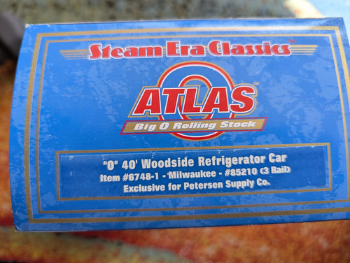Coche refrigerador Atlas O Guage 40' Woodside 6748-1 Milwaukee #85210 | Condition: Used