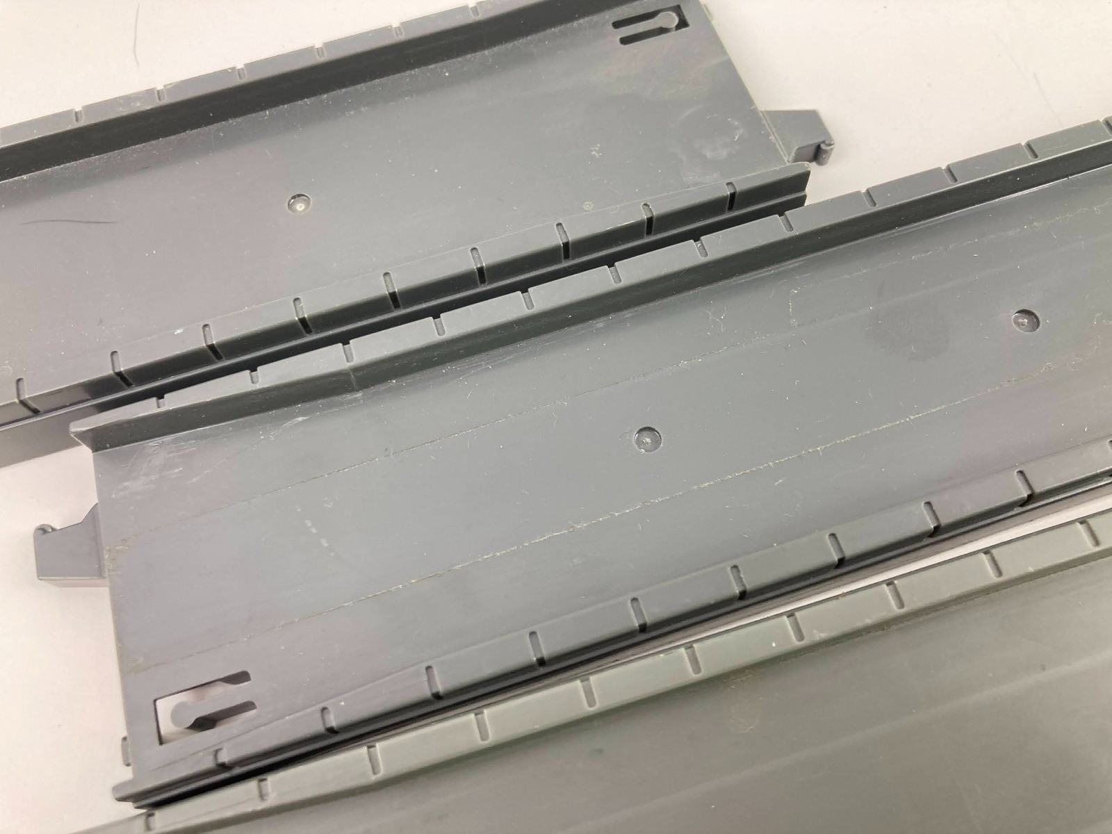 1993 Tomy Trackmaster Thomas Gray Road Train Track Set of 12 Straight Curve