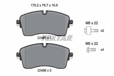 TEXTAR Bremsbeläge Satz Vorne für LAND ROVER Discovery Sport (L550) 2248505